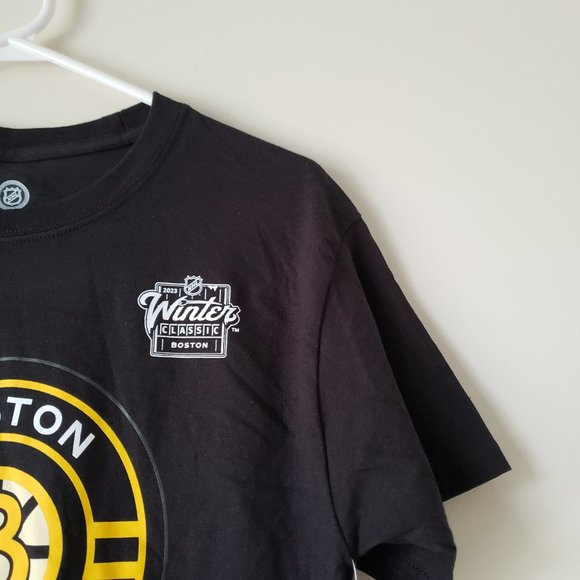 Boston Bruins Short Sleeve T-Shirt Tee Mens Small Black NHL Winter Classic NWT - Picture 4 of 11